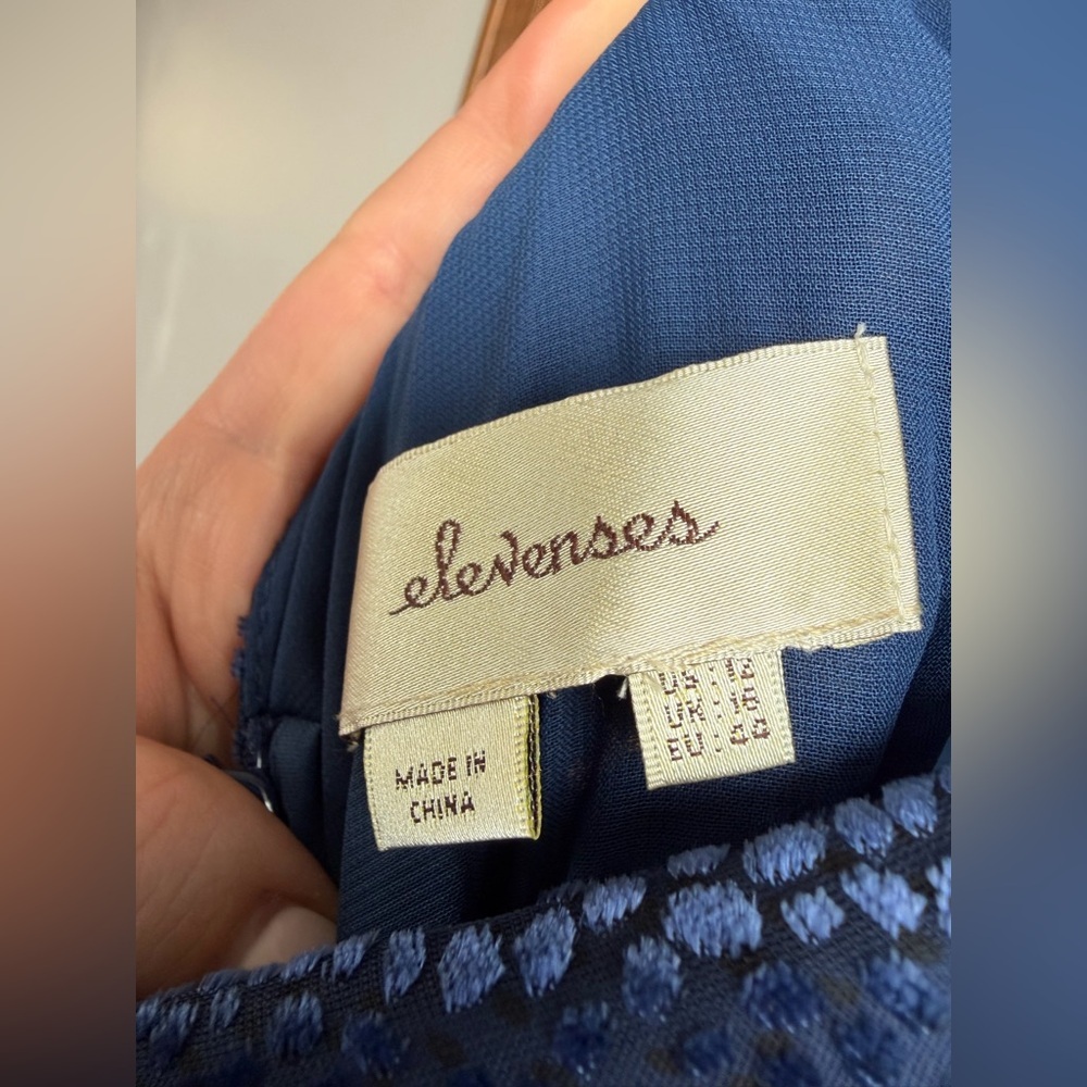 Anthropologie Velvet Nova Jumpsuit in Navy 🦋 - Picture 10 of 12